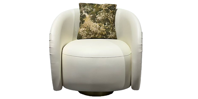 Cream Cloud Wraparound Swivel Lounge Armchair.1