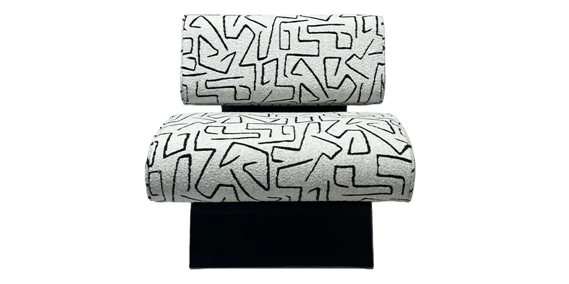 Modern Artistic Geometric Upholstered Lounge Chair