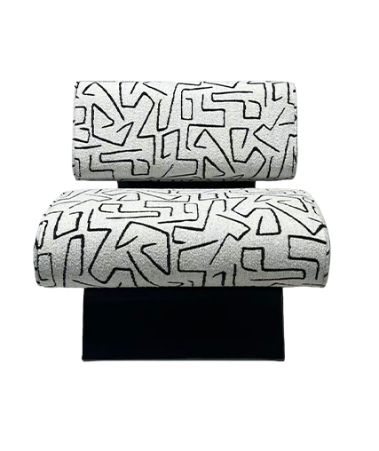 Modern Artistic Geometric Upholstered Lounge Chair